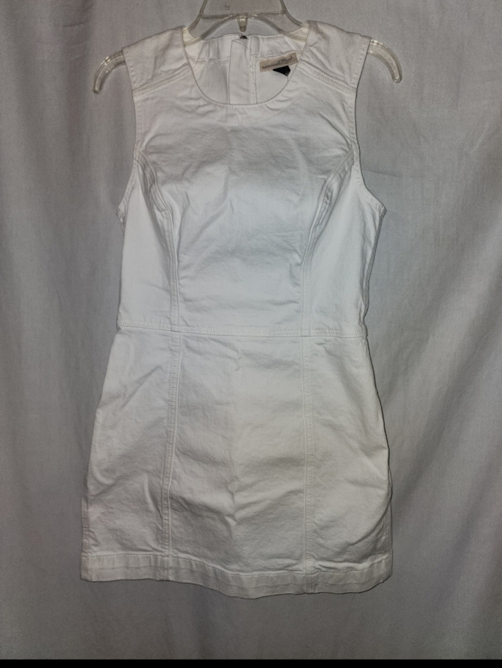 Universal thread womens size 6 white denim mini dress